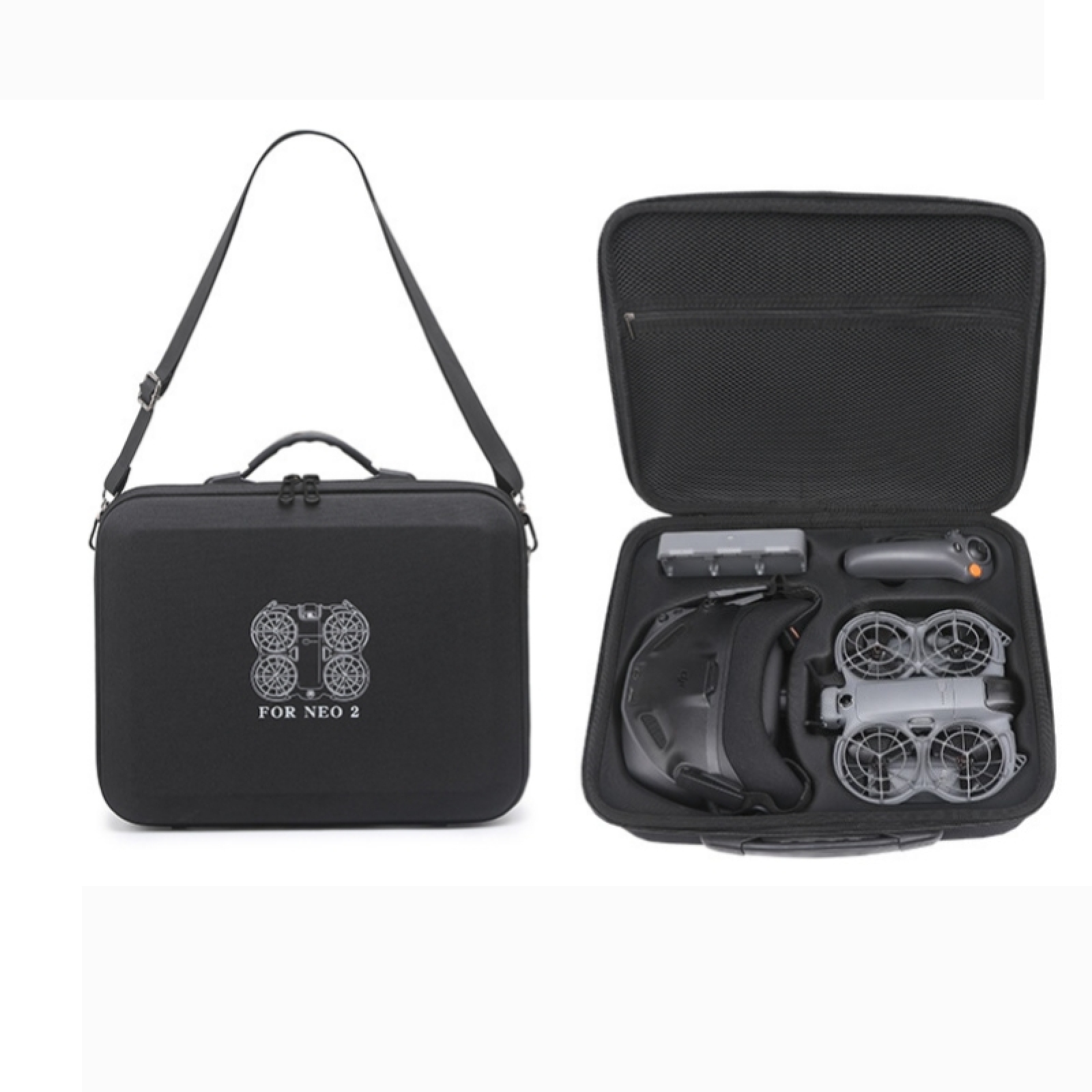 Drone Rc N3 3 Batteries - DJI Neo 2 için Sert Kılıf,