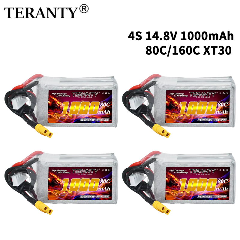 Drone Rcs - TERANTY 4S 1000mAh 14.8V 80C/160C Lipo