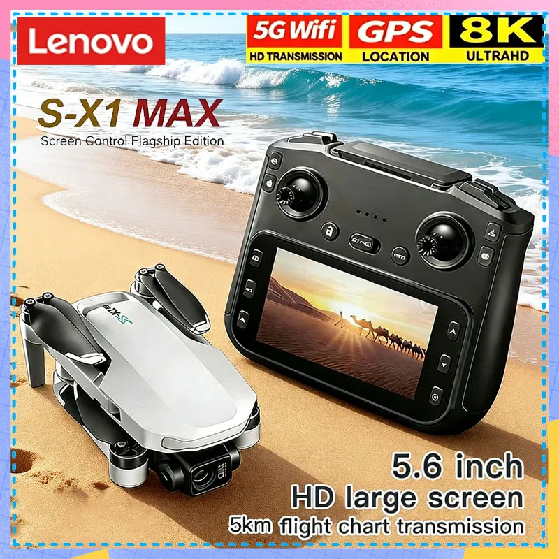 Drone X1 Rc - Lenovo S-X1 GPS Drone 4K HD