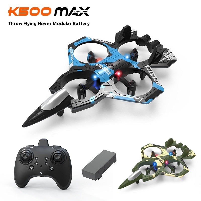 Drone Rc Fighter Jet - K500max Savaş Jeti Quadcopter Drone Yuvarlanan
