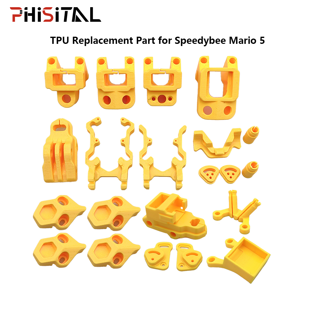 3D Printed Drone Part - PhiSital 3D Baskılı Parçalar TPU Tutucu