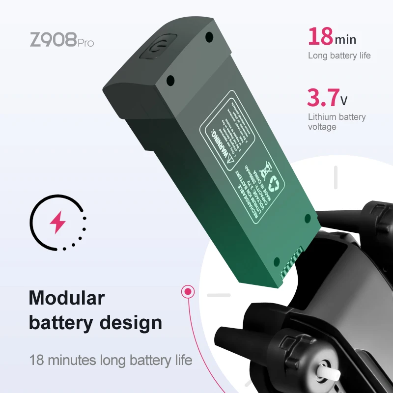 Z908 Pro Max matkap pili 3.7V  - Drone Rc Accessories incelemesi ve fiyatı