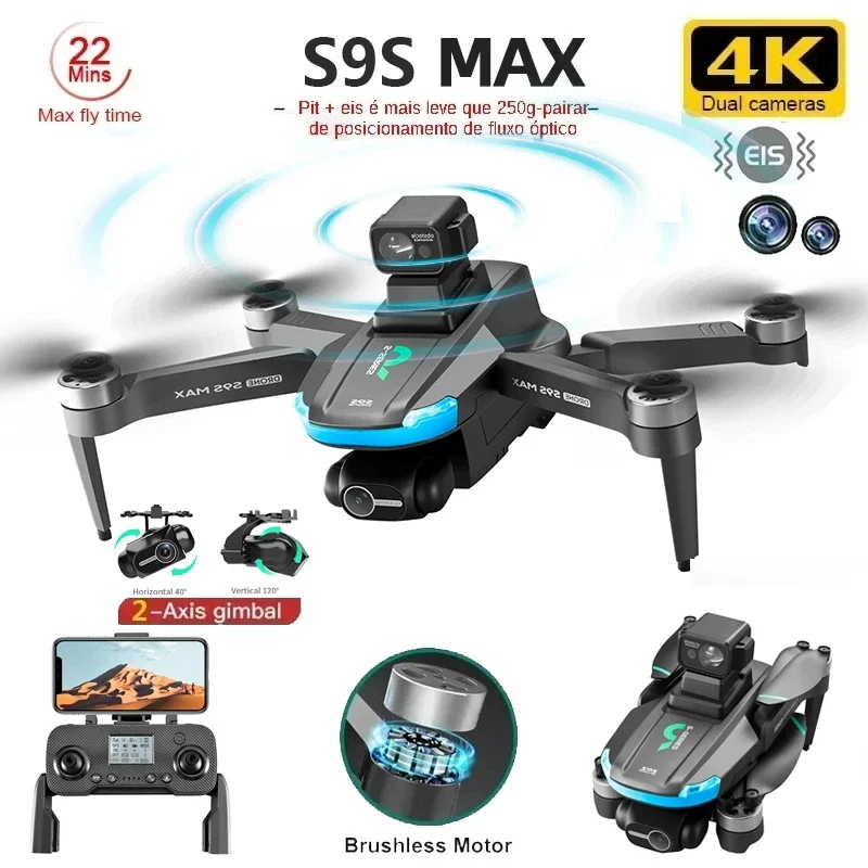 YENI S9S MAX MINI Drone 4K 2 E - Drone Rc Ufo incelemesi ve fiyatı