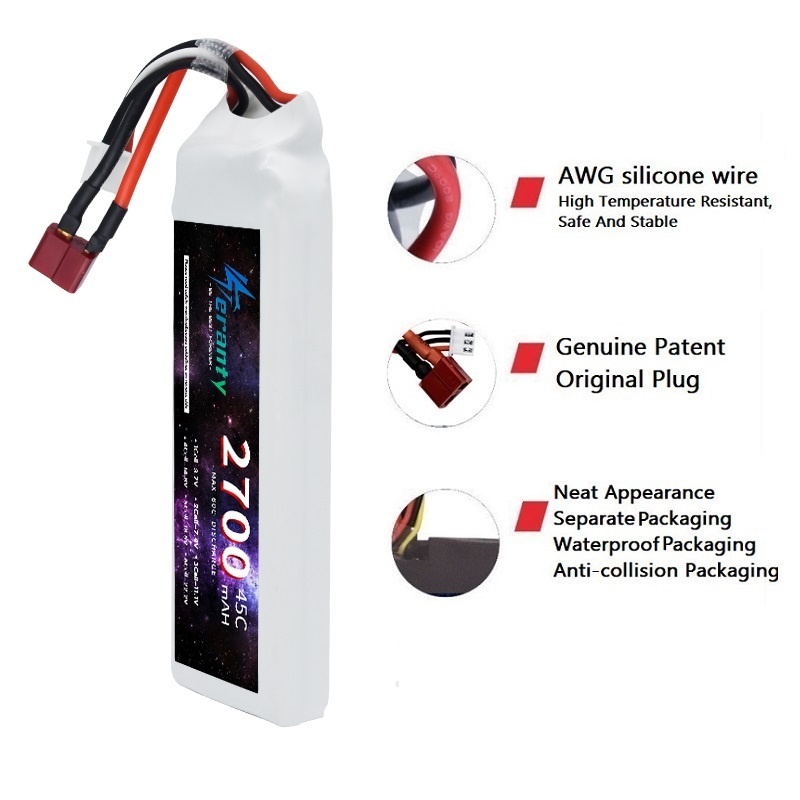 1/3 adet 2S 7.4V Lipo pil 2700 - Drone Rcs incelemesi ve fiyatı