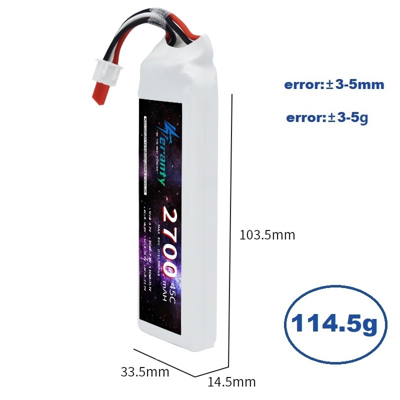1/3 adet 2S 7.4V Lipo pil 2700 - Drone Rcs incelemesi ve fiyatı
