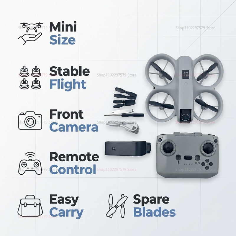 8K HD Kamera ile Mini Drone FP - Drone Without Rc incelemesi ve fiyatı