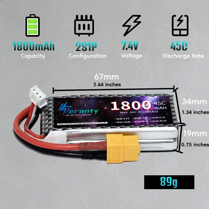 TERANTY 2S 3S 4S 1800mAh Lipo  - Drone Rcs incelemesi ve fiyatı