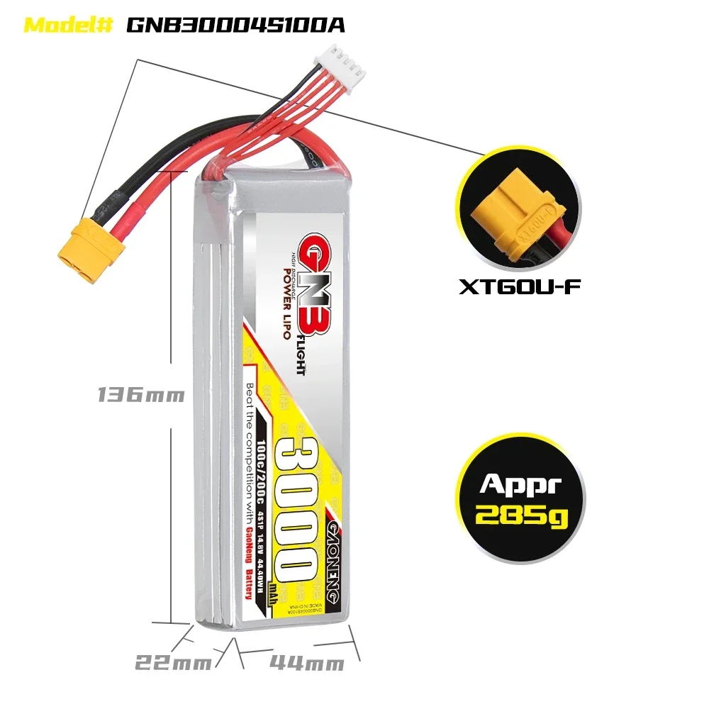 GAONENG GNB 3000 mAh 4 S 100C  - Drone Rc Accessories incelemesi ve fiyatı