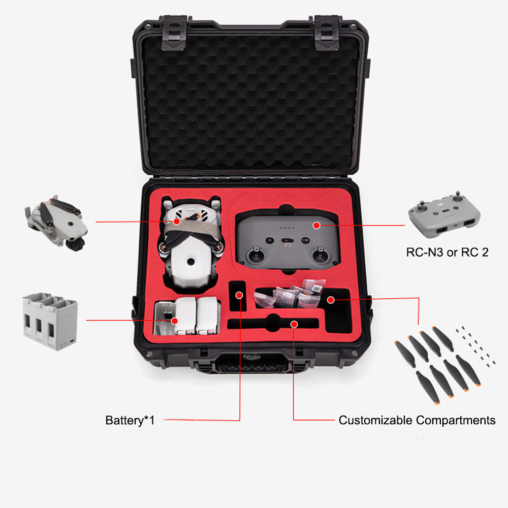 Su geçirmez sert taşıma çantas - Drone X1 Rc incelemesi ve fiyatı